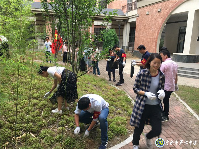 黨員奉獻(xiàn)展風(fēng)采  志愿服務(wù)美校園(圖3)